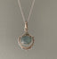 Aquamarine Intricate Design Boho Silver Necklace by Springwaves