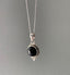 Dainty Sterling Silver Black Onyx Necklace by Springwaves