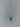 Dainty Oval Boho Turquoise Silver Necklace by Springwaves