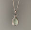 Sterling Silver Teardrop Prehnite Necklace by Springwaves