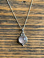 Delicate Round Rose Quartz Pendant Necklace by Springwaves