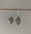 Sterling Silver Aquamarine Stone Dangle Earrings by Springwaves