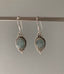 Sterling Silver Aquamarine Stone Dangle Earrings by Springwaves