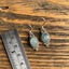 Sterling Silver Aquamarine Stone Dangle Earrings by Springwaves