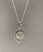 Bohemian Round Prehnite Sterling Silver Necklace by Springwaves