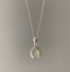 Sterling Silver Teardrop Prehnite Necklace by Springwaves