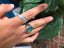 Sterling Silver Wavy Band Ring-Adjustable