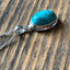 Sterling Silver Classic Oval Turquoise Necklace by Springwaves