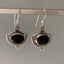 Ornate Black Onyx Sterling Silver Drop Earrings by Springwaves