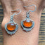 Ornate Carnelian Sterling Silver Drop Earrings by Springwaves