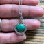Malachite Intricate Design Boho Silver Necklace by Springwaves