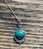 Malachite Intricate Design Boho Silver Necklace by Springwaves