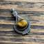 Ornate Tiger Eye Sterling Silver Necklace by Springwaves
