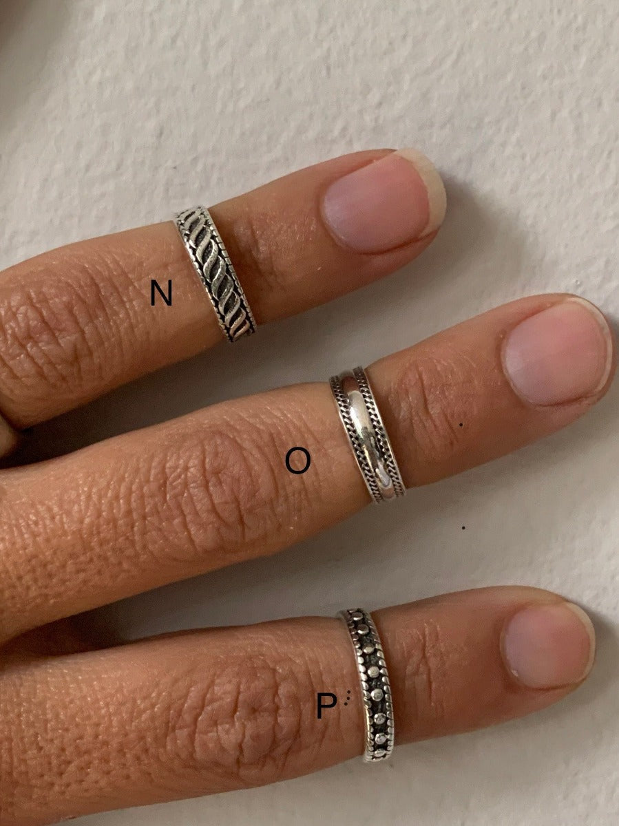 Assorted Styles - Adjustable Toe Midi or Pinky Silver Ring - Choose your Favourite