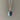 Sterling Silver Classic Oval Turquoise Necklace by Springwaves