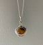 Ornate Tiger Eye Sterling Silver Necklace by Springwaves