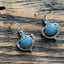 Ornate Aquamarine Sterling Silver Drop Earrings by Springwaves