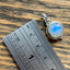 Delicate Round Rainbow Moonstone Silver Necklace by Springwaves