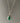 Green Onyx Silver Boho Teardrop Necklace by Springwaves