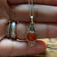 Carnelian Dainty Elegant Flower Pendant Necklace by Springwaves