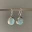 Classic Oval Silver Aquamarine Drop Earrings by Springwaves
