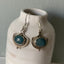 Ornate Aquamarine Sterling Silver Drop Earrings by Springwaves