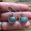 Ornate Aquamarine Sterling Silver Drop Earrings by Springwaves