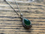 Green Onyx Silver Boho Teardrop Necklace by Springwaves