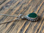 Green Onyx Silver Boho Teardrop Necklace by Springwaves