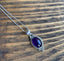 Boho Amethyst Oval Pendant Necklace