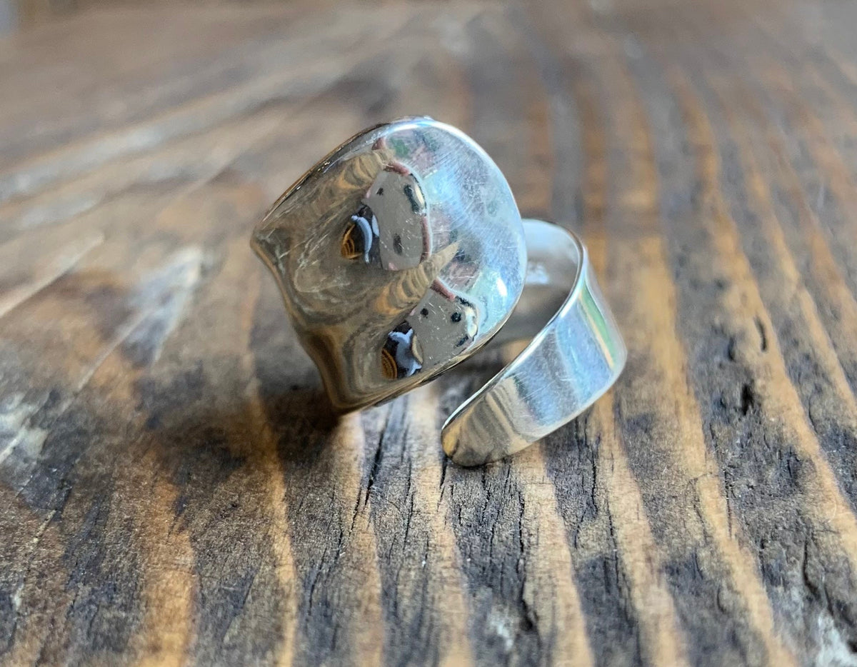 Sterling Silver Statement Wide Wrap Ring