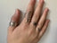 Sterling Silver Adjustable Wide Band Ring-Texture Boho Jewellery
