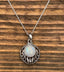 Art Nouveau Rainbow Moonstone Pendant Necklace by Springwaves