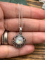 Art Nouveau Rainbow Moonstone Pendant Necklace by Springwaves