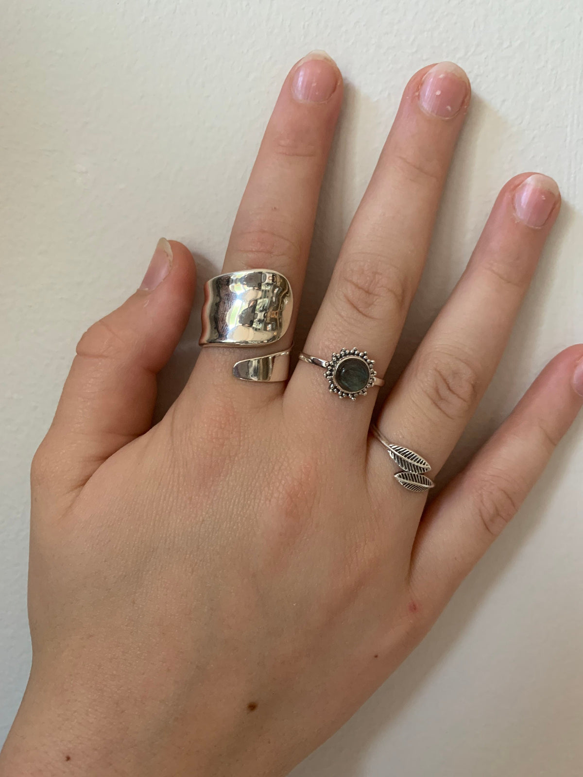 Sterling Silver Statement Wide Wrap Ring
