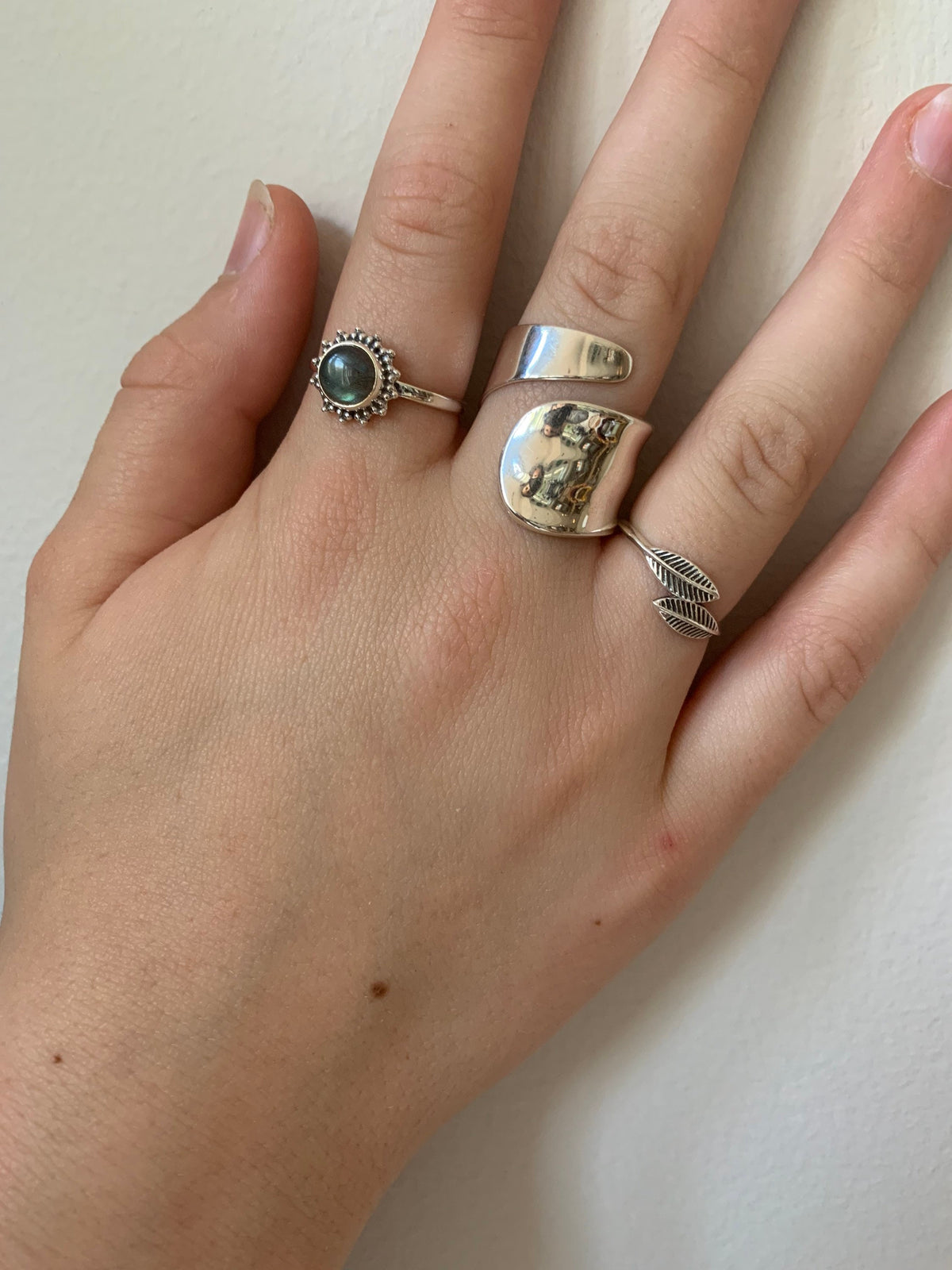 Sterling Silver Statement Wide Wrap Ring