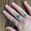 Sterling Silver Adjustable Wide Band Ring-Texture Boho Jewellery