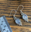 Sterling Silver with Rainbow Moonstone Delicate Dangle Earrings by Springwaves