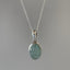 Classic Oval Aquamarine Sterling Silver Necklace by Springwaves