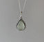 Prehnite Silver Boho Teardrop Necklace by Springwaves