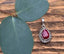 Faceted Ruby Teardrop Silver Boho Necklace by Springwaves