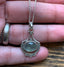 Prehnite Intricate Design Boho Silver Necklace by Springwaves