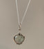 Prehnite Intricate Design Boho Silver Necklace by Springwaves