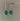 Silver Turquoise Oval Delicate Dangle Earrings by Springwaves