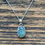 Classic Oval Aquamarine Sterling Silver Necklace by Springwaves