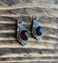 Delicate Ornate Silver Garnet Drop Earrings by Springwaves