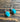 Classic Oval Silver Turquoise Drop Earrings by Springwaves