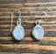 Classic Oval Silver Moonstone Drop Earrings by Springwaves