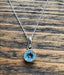 Tiny Faceted Aquamarine Pendant Necklace by Springwaves