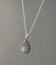 Tiny Aquamarine Oval Boho Necklace by Springwaves